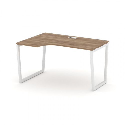 Style Project Стол рабочий эргоном. SN-4T2.SPA-012(L) Акация Лорка/Металл Антрацит/Заглушка Пластик фото 10