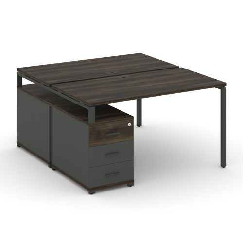 Бенч-система на 2 места с опорной тумбой Concept CN.DRS-302 фото 3