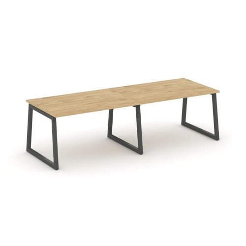 Style Project Стол переговорный SN-5T1.SPRG-011.3 Акация Лорка/Металл Антрацит 1960*980*750 фото 9