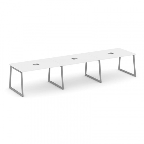 Style Project Стол переговорный SN-4T1.SPRG-024 Акация Лорка/Металл Антрацит/Заглушка Металл Антраци фото 16