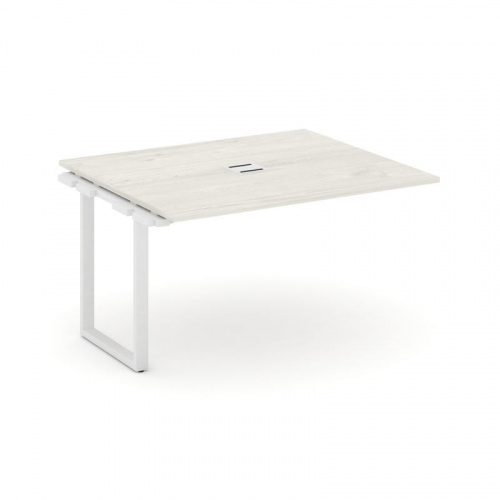 Style Project Проходной наб. элем. перег. стола SN-6O.NSPRG-033 Дуб Наварра/Металл Белый 1380*1180*7 фото 28