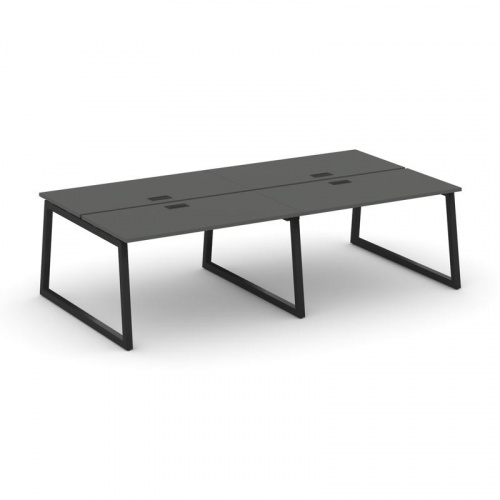 Style Project Рабочая станция 2-х сторон. SN-5T1.DRS-052 Акация Лорка/Металл Антрацит/Заглушка Пласт фото 4