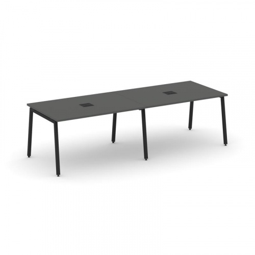 Style Project Стол переговорный SN-4A.SPRG-011 Дуб Табак/Металл Белый 1960*980*750 Style Project Стол переговорный SN-4A.SPRG-011 Дуб Табак/Металл Белый 1960*980*750