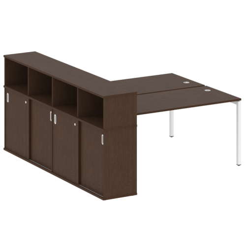 Бенч-система с шкафом-купе на П-обр. м/к Metal System Quattro 40БП.РС-СШК-4.4 фото 5 Бенч-система с шкафом-купе на П-обр. м/к Metal System Quattro 40БП.РС-СШК-4.4 фото 5