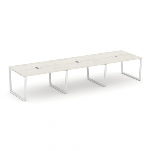 Style Project Стол переговорный SN-6T2.SPRG-052 Акация Лорка/Металл Антрацит/Заглушка Металл Антраци фото 13