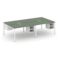 Бенч-система на 4 места с подвесными тумбами Concept CN.DRS-126