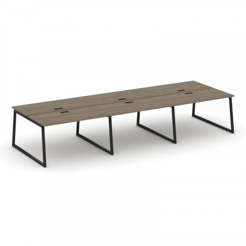 Style Project Рабочая станция 2-х сторон. SN-4T1.DRS-072 Акация Лорка/Металл Антрацит/Заглушка Пласт фото 5