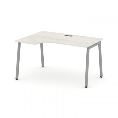 Style Project Стол рабочий эргоном. SN-4A.SPA-021(L) Антрацит/Металл Антрацит 1380*800/980*750