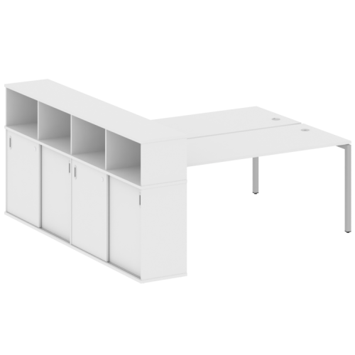 Бенч-система с шкафом-купе на П-обр. м/к Metal System Quattro 40БП.РС-СШК-4.5 фото 4