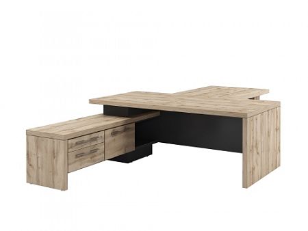 Стол руководителя с опорной тумбой Т-820.0000Л с брифингом