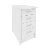 Тумба приставная на 4 ящика с замком Riva А.ТП-4.2F-S