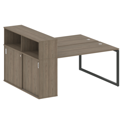 Бенч-система с шкафом-купе на О-обр. м/к Metal System Quattro 40БО.РС-СШК-2.3