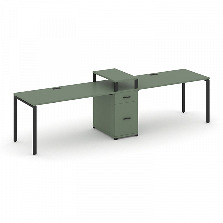 Бенч-система на 2 места с 1 опорной тумбой Concept CN.ORS-422