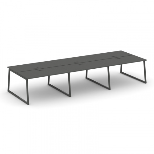 Style Project Рабочая станция 2-х сторон. SN-4T1.DRS-072 Акация Лорка/Металл Антрацит/Заглушка Пласт фото 14