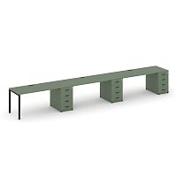 Бенч-система на 3 места с 3 опорными тумбами Concept CN.ORS-443