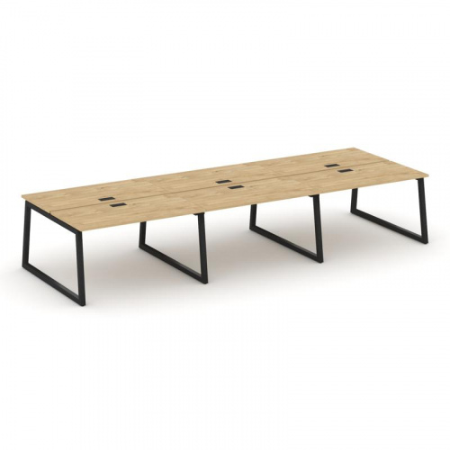 Style Project Рабочая станция 2-х сторон. SN-5T1.DRS-062 Акация Лорка/Металл Антрацит/Заглушка Пласт