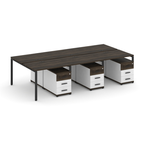 Бенч-система на 6 мест с 3 опорными тумбами Concept CN.DRS-349 фото 9