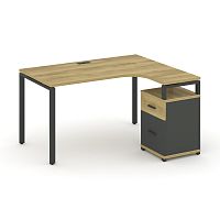 Стол эргономичный с опорной тумбой Concept CN.SA-308(R)