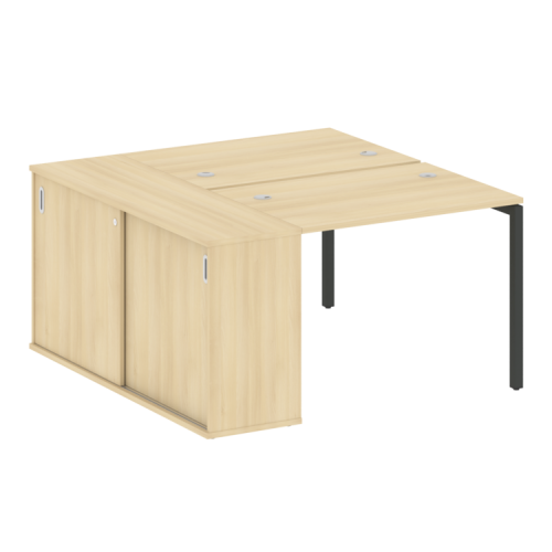 Бенч-система с шкафом-купе на П-обр. м/к Metal System Quattro 40БП.РС-СШК-1.1 фото 15