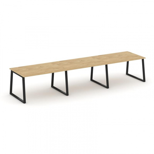 Style Project Стол переговорный SN-6T1.SPRG-024.3 Акация Лорка/Металл Антрацит 4740*980*750 фото 2