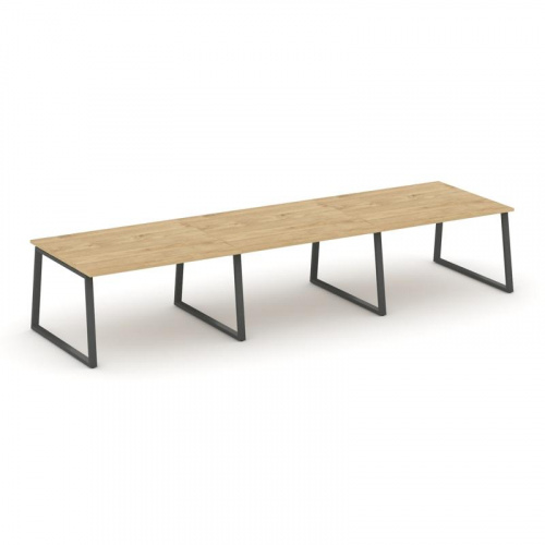 Style Project Стол переговорный SN-6T1.SPRG-052.3 Акация Лорка/Металл Антрацит 3540*1180*750 фото 10