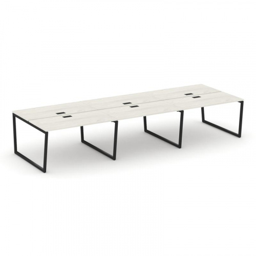 Style Project Рабочая станция 2-х сторон. SN-4T2.DRS-062 Акация Лорка/Металл Антрацит/Заглушка Пласт фото 4