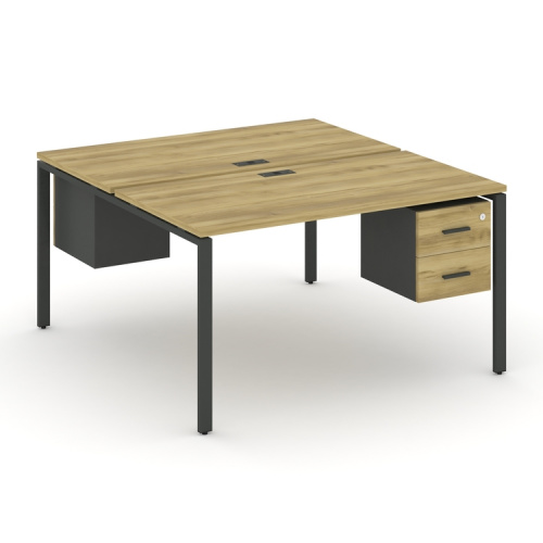 Бенч-система на 2 места с подвесными тумбами Concept CN.DRS-116 фото 4