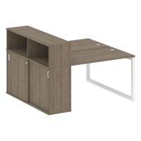 Бенч-система с шкафом-купе на О-обр. м/к Metal System Quattro 50БО.РС-СШК-2.2